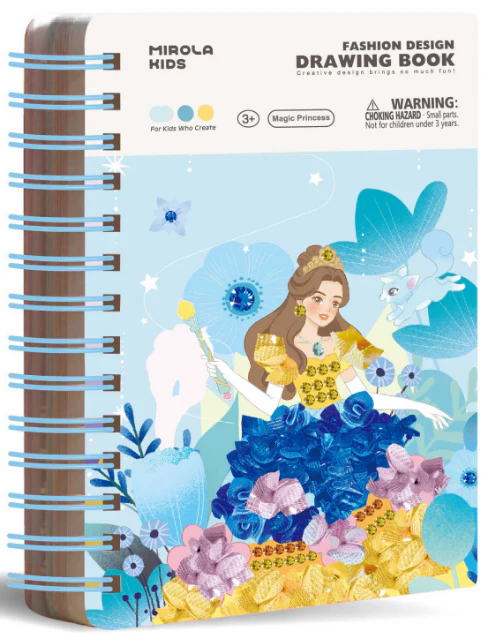 MIROLA KIDS 3 in 1 Fashion Design Drawing Book for Girls/MIROLA KIDS
