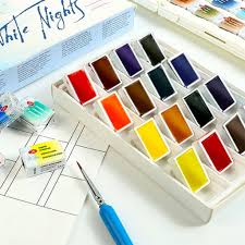 White Nights Studio Watercolour 24pc Full Pans Set