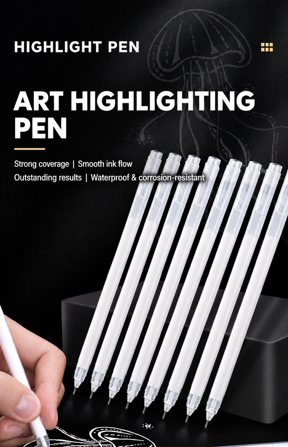White Highlight Pen