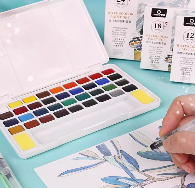 Artecho Watercolour Half Pans 48 Set