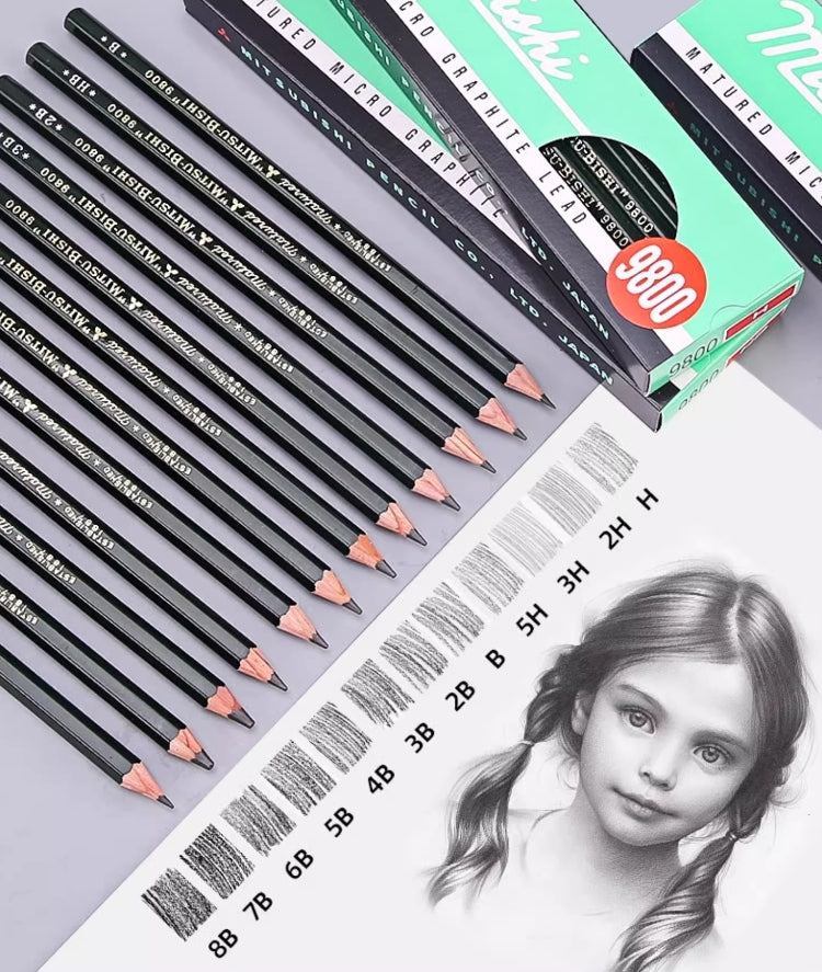 Mitsubishi Uni Professional Drawing Pencil Set